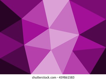 Pink polygonal illustration, which consist of triangles. Geometric background in Origami style with gradient. Triangular design for your business.