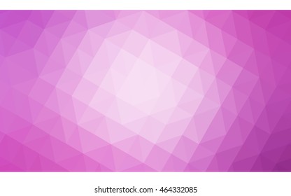 Pink polygonal illustration, which consist of triangles. Geometric background in Origami style with gradient. Triangular design for your business.