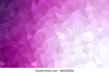 Pink polygonal illustration, which consist of triangles. Geometric background in Origami style with gradient. Triangular design for your business.