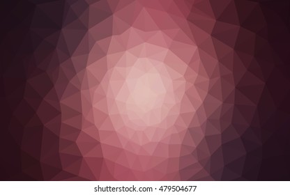 Pink polygonal illustration, which consist of triangles. Geometric background in Origami style with gradient. Triangular design for your business.