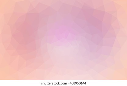 Pink polygonal illustration, which consist of triangles. Geometric background in Origami style with gradient. Triangular design for your business.