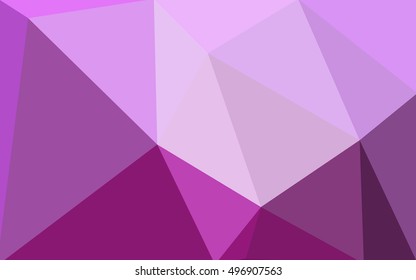 Pink polygonal illustration, which consist of triangles. Geometric background in Origami style with gradient. Triangular design for your business.