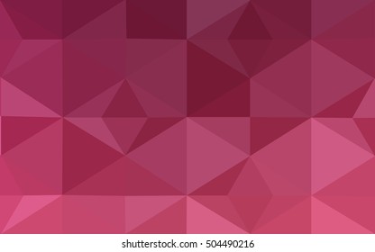 Pink polygonal illustration, which consist of triangles. Geometric background in Origami style with gradient. Triangular design for your business.