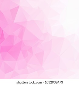Pink Polygonal Mosaic Background, Creative Design Templates