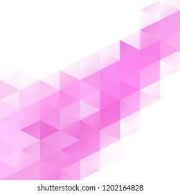 Pink Polygonal Mosaic Background, Creative Design Templates