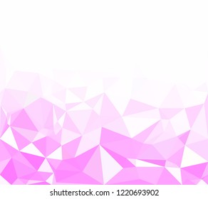 Pink Polygonal Mosaic Background, Creative Design Templates
