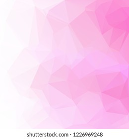 Pink Polygonal Mosaic Background, Creative Design Templates