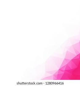 Pink Polygonal Mosaic Background, Creative Design Templates
