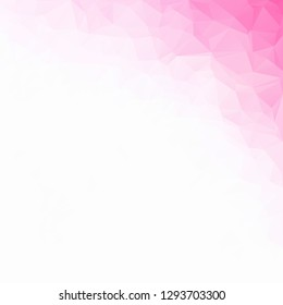 Pink Polygonal Mosaic Background, Creative Design Templates