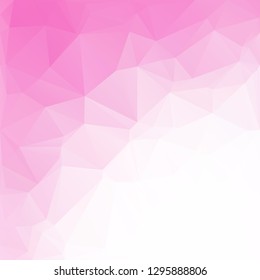 Pink Polygonal Mosaic Background, Creative Design Templates