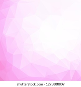 Pink Polygonal Mosaic Background, Creative Design Templates