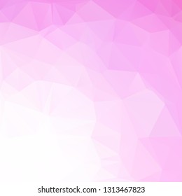 Pink Polygonal Mosaic Background, Creative Design Templates