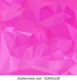 Pink Polygonal Mosaic Background, Creative Design Templates