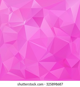 Pink Polygonal Mosaic Background, Creative Design Templates