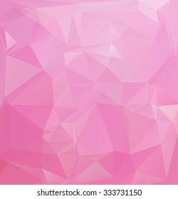 Pink Polygonal Mosaic Background, Creative Design Templates