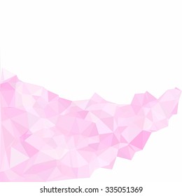 Pink Polygonal Mosaic Background, Creative Design Templates