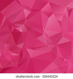 Pink Polygonal Mosaic Background, Creative Design Templates