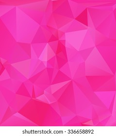 Pink Polygonal Mosaic Background, Creative Design Templates