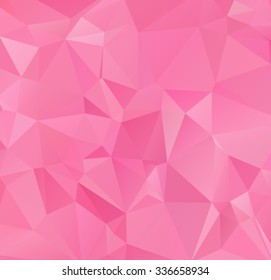 Pink Polygonal Mosaic Background, Creative Design Templates