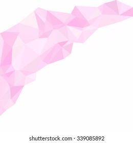 Pink Polygonal Mosaic Background, Creative Design Templates