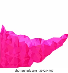 Pink Polygonal Mosaic Background, Creative Design Templates