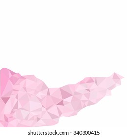 Pink Polygonal Mosaic Background, Creative Design Templates