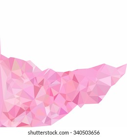 Pink Polygonal Mosaic Background, Creative Design Templates