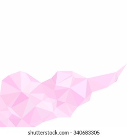 Pink Polygonal Mosaic Background, Creative Design Templates