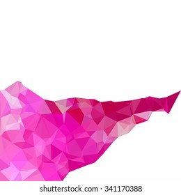 Pink Polygonal Mosaic Background, Creative Design Templates