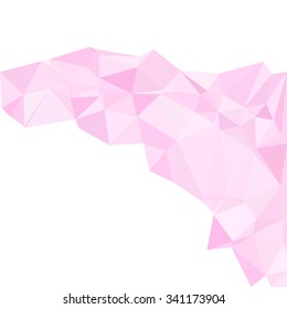 Pink Polygonal Mosaic Background, Creative Design Templates