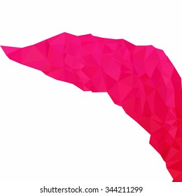 Pink Polygonal Mosaic Background, Creative Design Templates