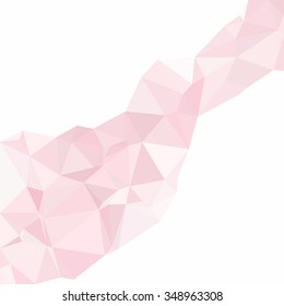 Pink Polygonal Mosaic Background, Creative Design Templates