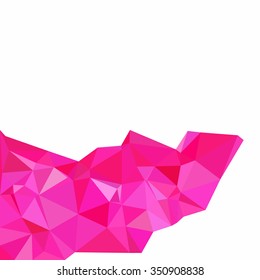 Pink Polygonal Mosaic Background, Creative Design Templates