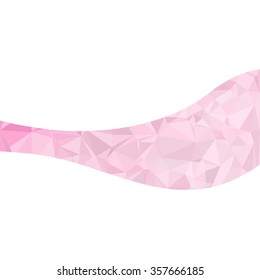 Pink Polygonal Mosaic Background, Creative Design Templates