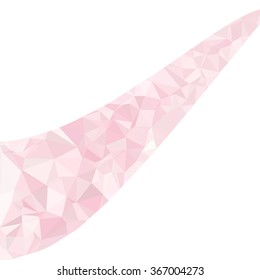 Pink Polygonal Mosaic Background, Creative Design Templates