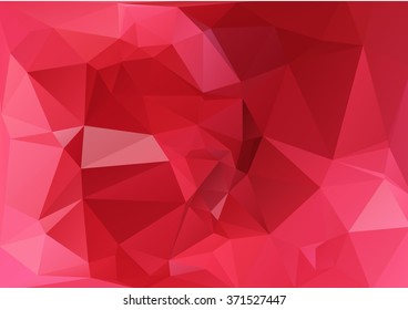 Pink Polygonal Mosaic Background, Creative Design Templates