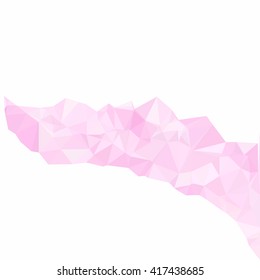 Pink Polygonal Mosaic Background, Creative Design Templates