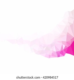 Pink Polygonal Mosaic Background, Creative Design Templates