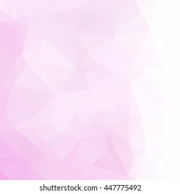 Pink Polygonal Mosaic Background, Creative Design Templates