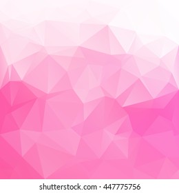 Pink Polygonal Mosaic Background, Creative Design Templates