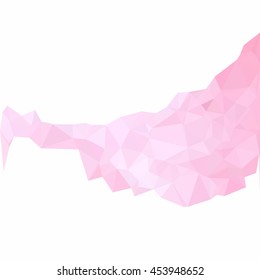 Pink Polygonal Mosaic Background, Creative Design Templates
