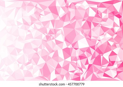 Pink Polygonal Mosaic Background, Creative Design Templates