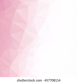 Pink Polygonal Mosaic Background, Creative Design Templates