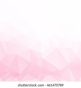Pink Polygonal Mosaic Background, Creative Design Templates