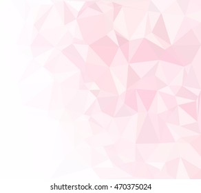 Pink Polygonal Mosaic Background, Creative Design Templates