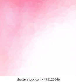 Pink Polygonal Mosaic Background, Creative Design Templates