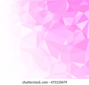 Pink Polygonal Mosaic Background, Creative Design Templates