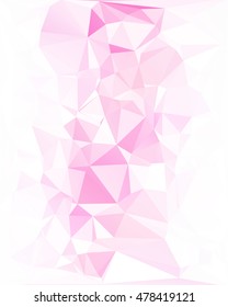 Pink Polygonal Mosaic Background, Creative Design Templates