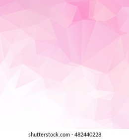 Pink Polygonal Mosaic Background, Creative Design Templates