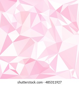 Pink Polygonal Mosaic Background, Creative Design Templates
